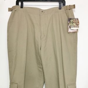 Woolrich 16 Khaki Cotton Cargo Crop Pants NEW